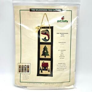 Jeri Kelly Wilderness Trio Mini Quilt Kit with Fabric Quilted Wall Hanging 6x20